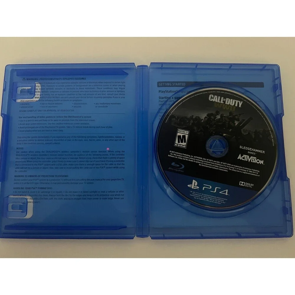 Playstation 4 Call of Duty WWII Game Rated M
